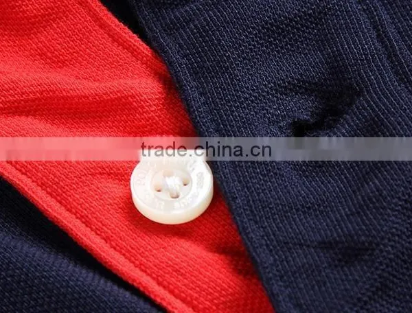 Wholesale China Mens Bulk Plain Color 100% Cotton Polo Shirts photo-3
