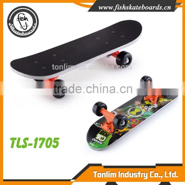 17 Inch Chinese Maple Complete Skateboard Cruiser Wooden Fingerboard