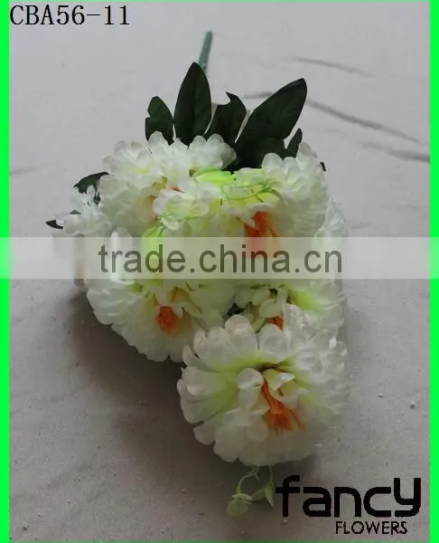 Latest Style 9 Heads Artificial Flower Plastic Flower Bouquet