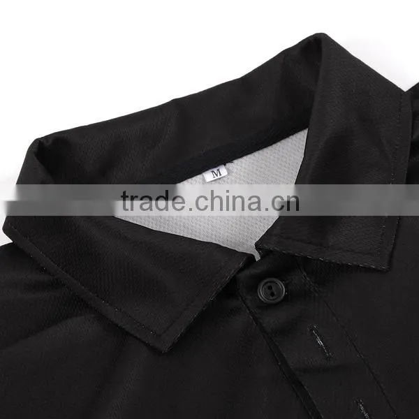 Cheap Uniform Polo Shirts, Custom Polo Shirts, Slim Black Polo Shirt photo-3