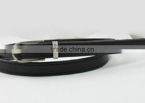 2015 New Design Fashion Belts for Black Lady Skinny PU Belts With Fashion Buckles photo-4