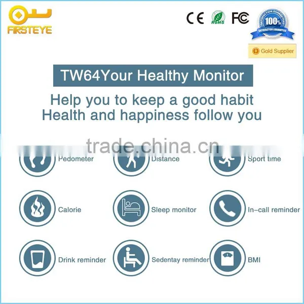 Firsteye TW64 Smart Bluetooth Wristband , Neutral Smart Wristband for Men and Women photo-5