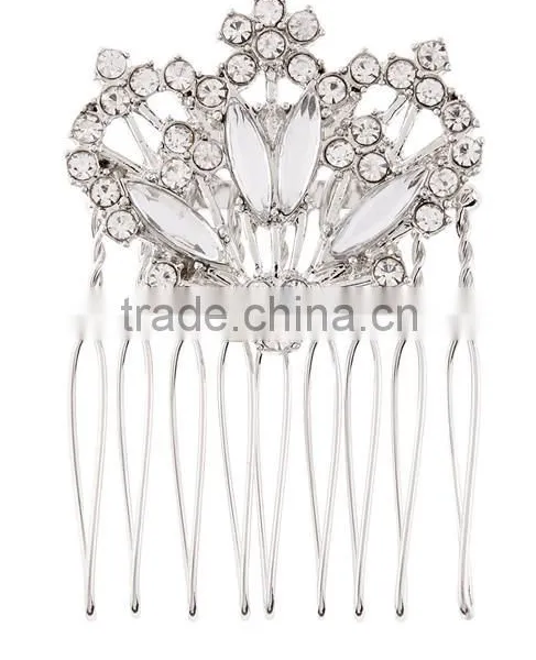 Ring comb hair clip blond cystal clip in hair extension designs