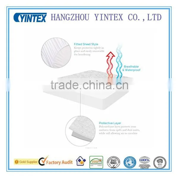 2016 High Quality Terry Cloth Waterproof Mattress Protector photo-3