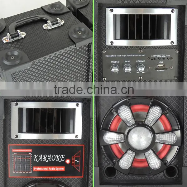 DJ Speaker Hifi 2.0 Professional Wooden Active Stage Speaker With Remote Control photo-5