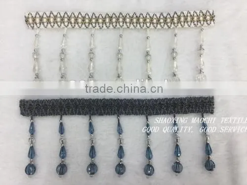 2015 New Design 13cm Long Crystal Curtain Lace, Shining Crystal, Accessories photo-2