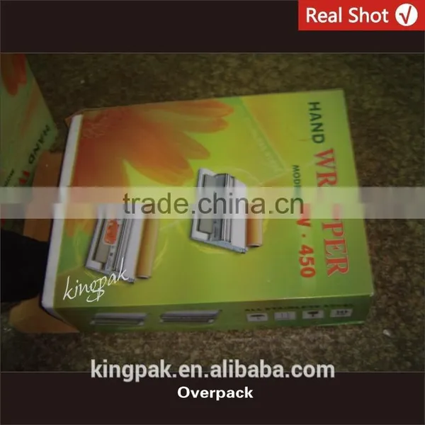 KW450 Small Food Tray Cling Film Wrapping Machine photo-5