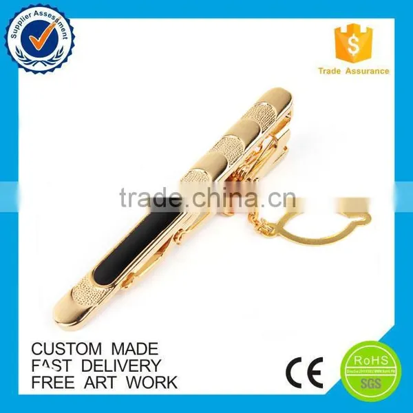 4.5 CM Long Gold Plate Gentleman Tie Bar Men`s Tie Clip photo-2