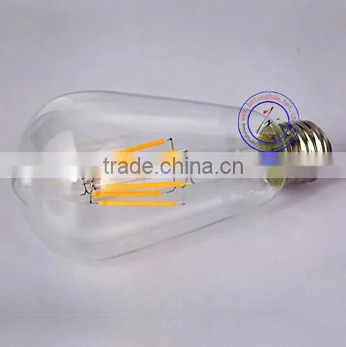 Antique Vintage Retro Edison Light Bulbs ST64 2W 4W 6W E27 220V Filament Edison Decorative Incandescent Light Bulbs photo-2