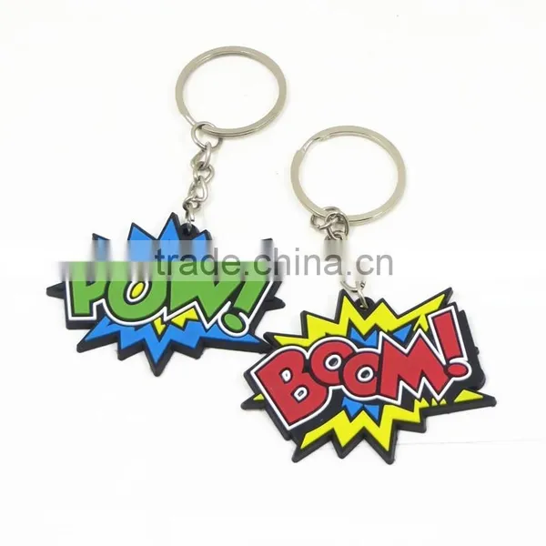 Yiwu Manre Pvc Keychain Manufacturer Custom 2d Keychain Silicone/ Rubber Key Ring photo-6