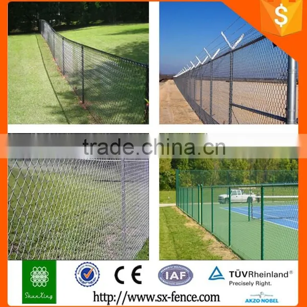 China Factory Green Color Pvc Wire Chain Link House Garden Fence photo-5