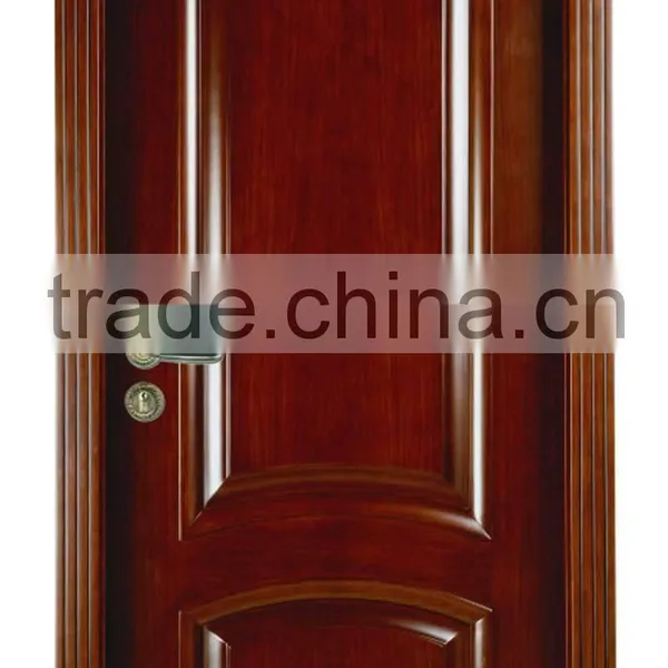 Red Oak Veneer Solid Wood Door With Finished Veneer