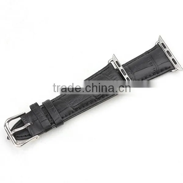 Luxury Exotic Leather Watch Band Genuine Leather Alligator Watch Band for IWatch photo-3