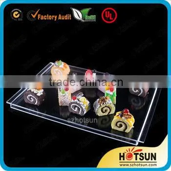 2015 Hot Sale Modern Looking Factory Manufacturing Acrylic Dry Fruit Serving Tray photo-3