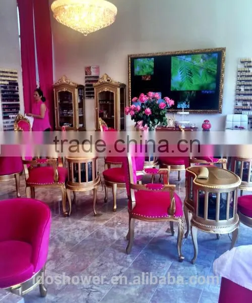 High Back Pedicure Chairs, Pink Queen Pedicure Spa Chair for Sales photo-2