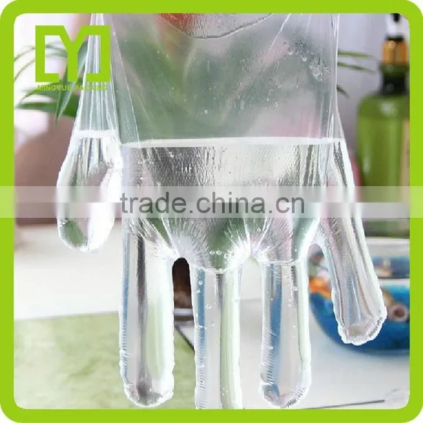 2015alibaba China Security Cheap Clear Customized Plastic Clear Disposable Gloves photo-2