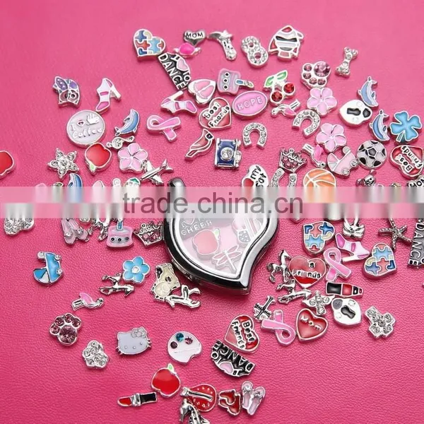 2015 New Arrival Locket Hot Sale Floating Charm Locket Locket Set