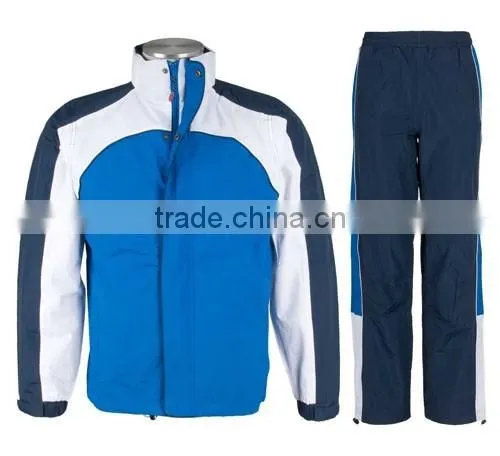 Sports Track Suit White Blue
