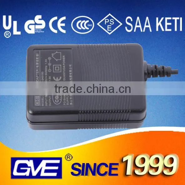 GVE High Quality dc 24v 1a 1.5a 2.5a Power Adapter With CCC UL photo-2