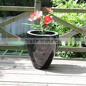 Hotel Use Luxury Pot Fashion Pots Fiberglass Plants Container and Flowers Pots Floating Bonsai photo-5