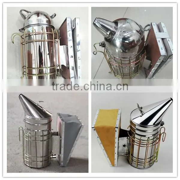 Stainless Steel Bee Hive Smoker Price With Heat Shield Beekeeping Equipment Tools photo-2