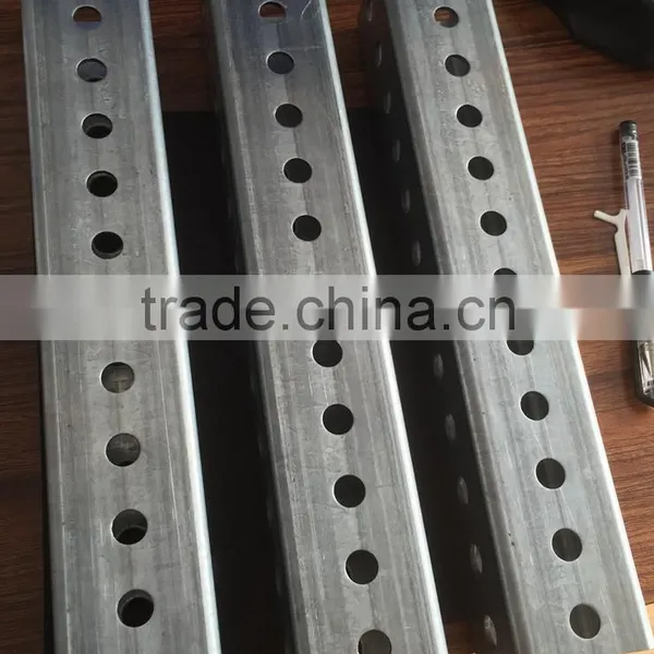 Galvanized Square Tube Perforated Sign Posts