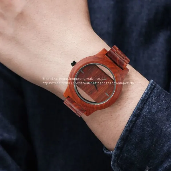 New Design Rose Wood Quartz Movement Wood Watches photo-5