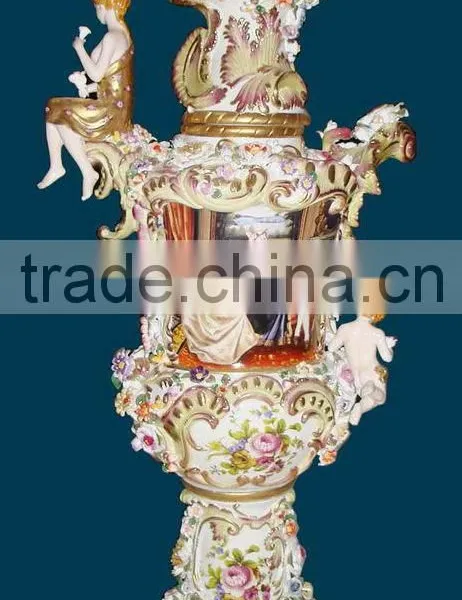 Floral Design Ceramic Whorl Prize Cup, Spring Spirit Blue Prize Cup photo-6