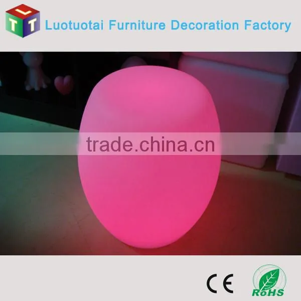 Manufacturer Die40*H45CM PE LED Drum Chair/plastic LED Light up Chair With Remote Control 16 Mix Changeable Colors photo-2