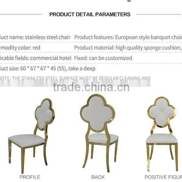 Stainless Steel Banquet Chairs for Hotel Furniture photo-5