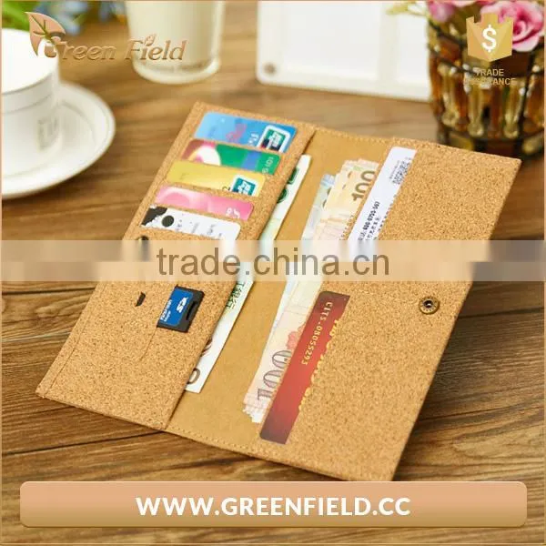 Eco-friendly New Cork Leather Passport Wallet Multi Card Wallet photo-2
