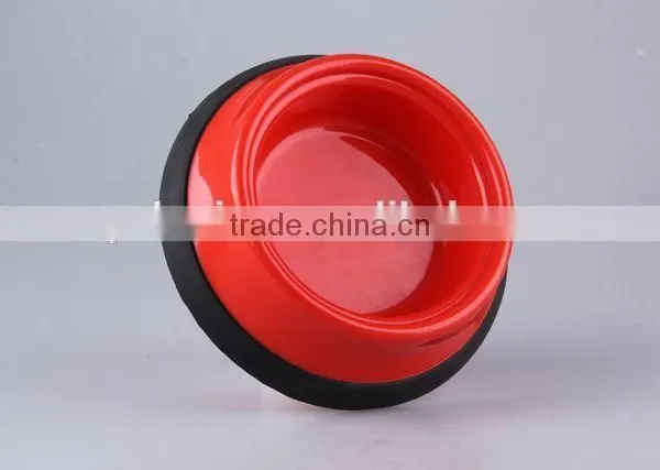 Plastic Slip-resistant Pet Bowl With Rubber Bottom/ Dog Bowl photo-6