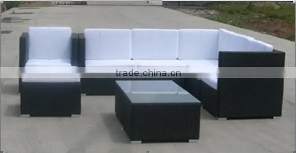 Modern Design Aluminum Frame Rattan Garden Sofa photo-2