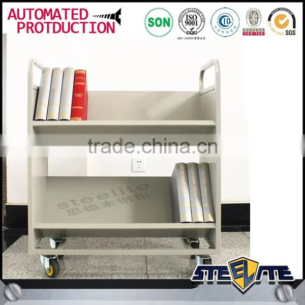 Library Equipment Furniture Double Side Metal Display Ladder photo-3
