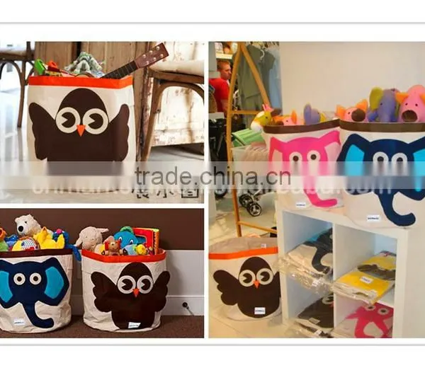 Hot Sale Fabric Storage Basket With Lovely Animual Printing ,you Can Put Toys ,dirty Clothes and so on as Sundiries Storage Bag photo-3