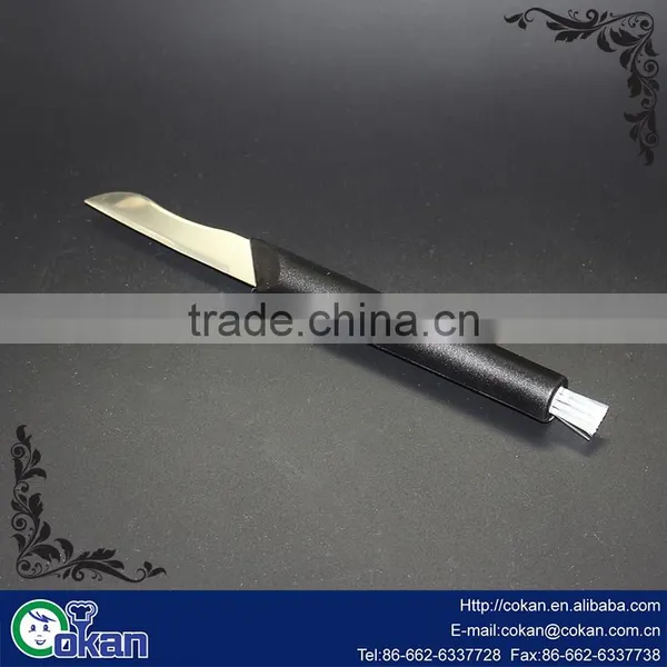 BBQ Tool 7 Inch Barbecue Knife With Brush Bread Knives Stainless Steel Carving Knife photo-2