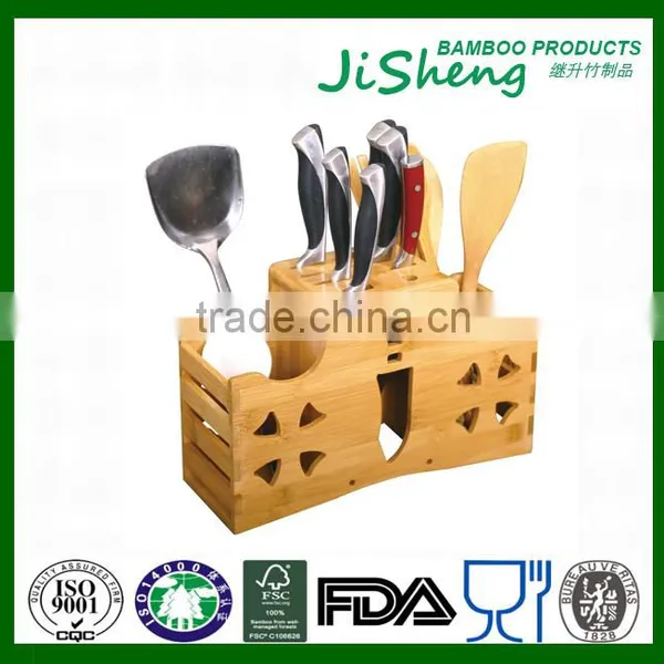 New Design Eco-friendly Bamboo Knife Block photo-5