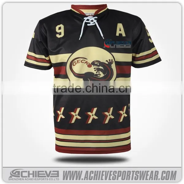 2016 New Arrival Custom Team Set Hockey Jerseys Uniforms photo-6