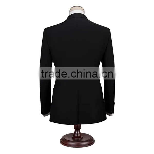 2016 New Arrival Designer Suits for Men 3 Piece Suit Black Wedding Pant Coats photo-2