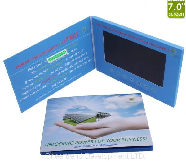 Paper Card Use Lcd Video Brochure and Advertising Material and Gift photo-3