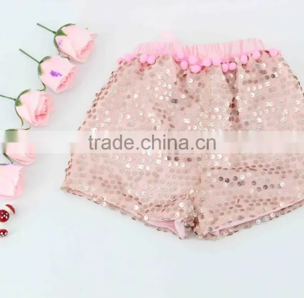 Baby Girl New Design Color Combination Shorts for Summer Plain Color Kids Shorts photo-3