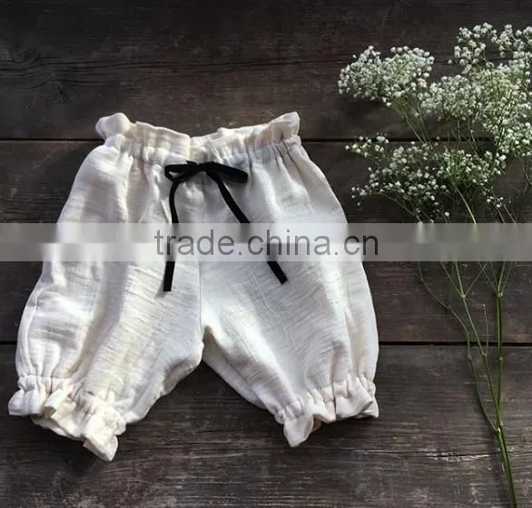 Baby Clothes OEM ODM Service Linen Fabric Garments Harem Pants Shorts photo-2
