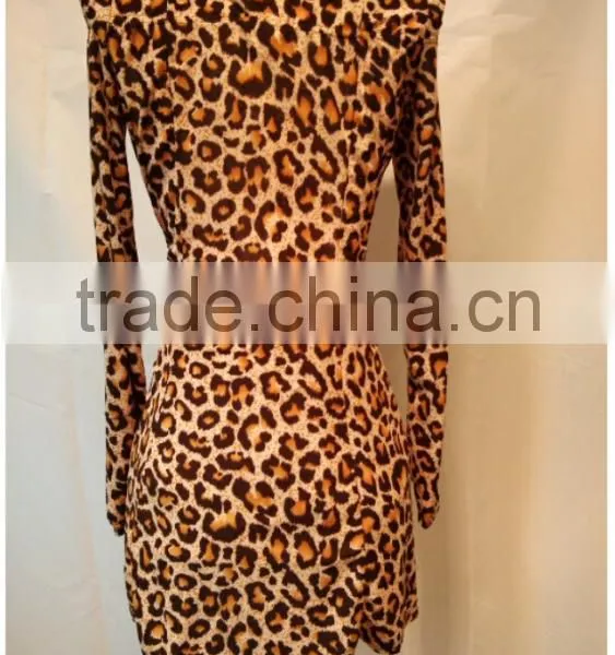Women Leopard Sexy Sleeveless Dresses photo-3