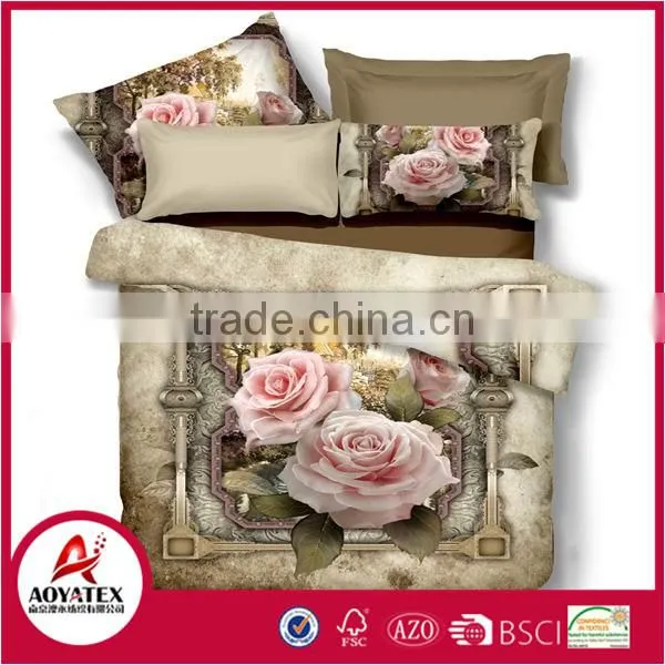 2016 New Style 13372 60*40s Reactive Printed 3D Animal Bedding Sets photo-2