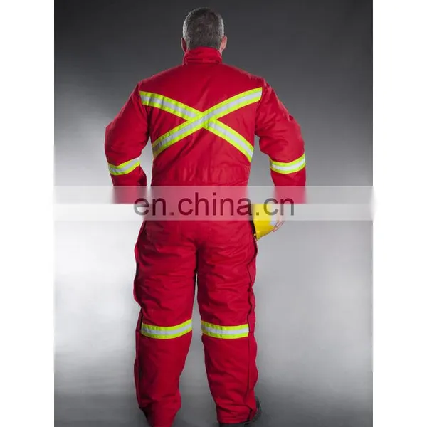High Quality Cotton Cold Storage Freezer Suits Winter Coverall With Reflective Stripe photo-2