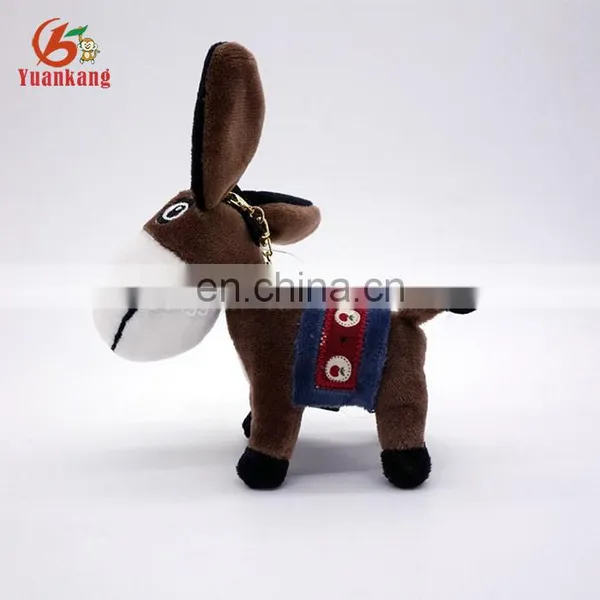 Custom Mini Plush Donkey Animal Keychain photo-4