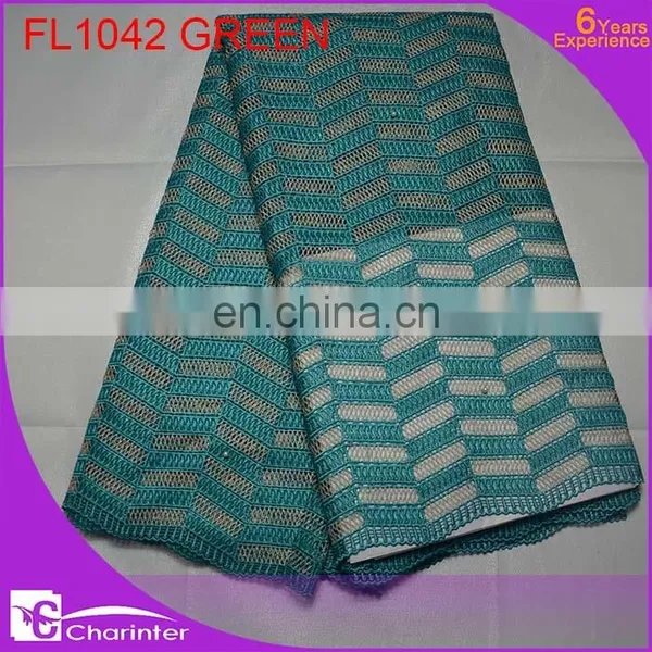 Fashion Embroidery Lace/african Lace Fabric/african Tulle Lace/african French Lace /charinter Lace FL1042 White Color photo-3