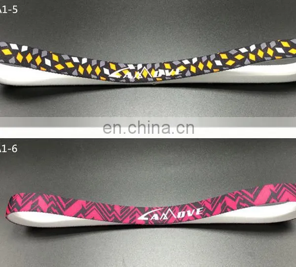 Wholesale Custom Printed Letters Running Yoga Bandanasport Silicone Antiskid Sweat Hair Band photo-4