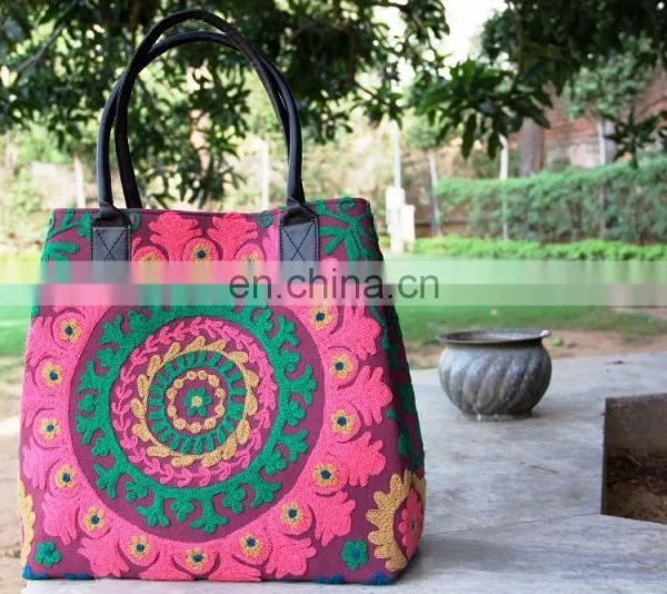 Hot Sales Women Holder European Style Handbag Import From India Cotton Tote Bag photo-2