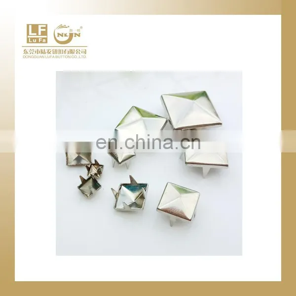 4,5,6,7,8,9,10,12,15 Iron or Brass Made Pyramid Shape Stud Rivet With Claws for Gloves and Belts photo-3